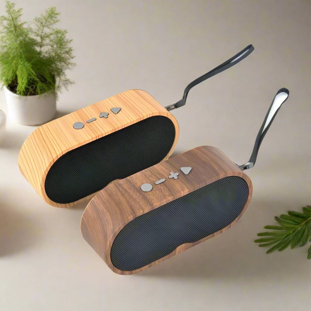 Small Speaker Retro Wireless Wooden Bluetooth Speaker With HD Sound FM Radio