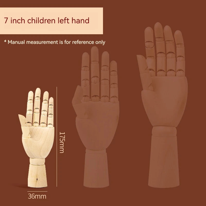 Jointed Doll Drawing Sketch Mannequin Movable Limbs Wooden Hand Body