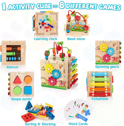 8-in-1 Montessori Toys for Toddlers - Kia Day Design