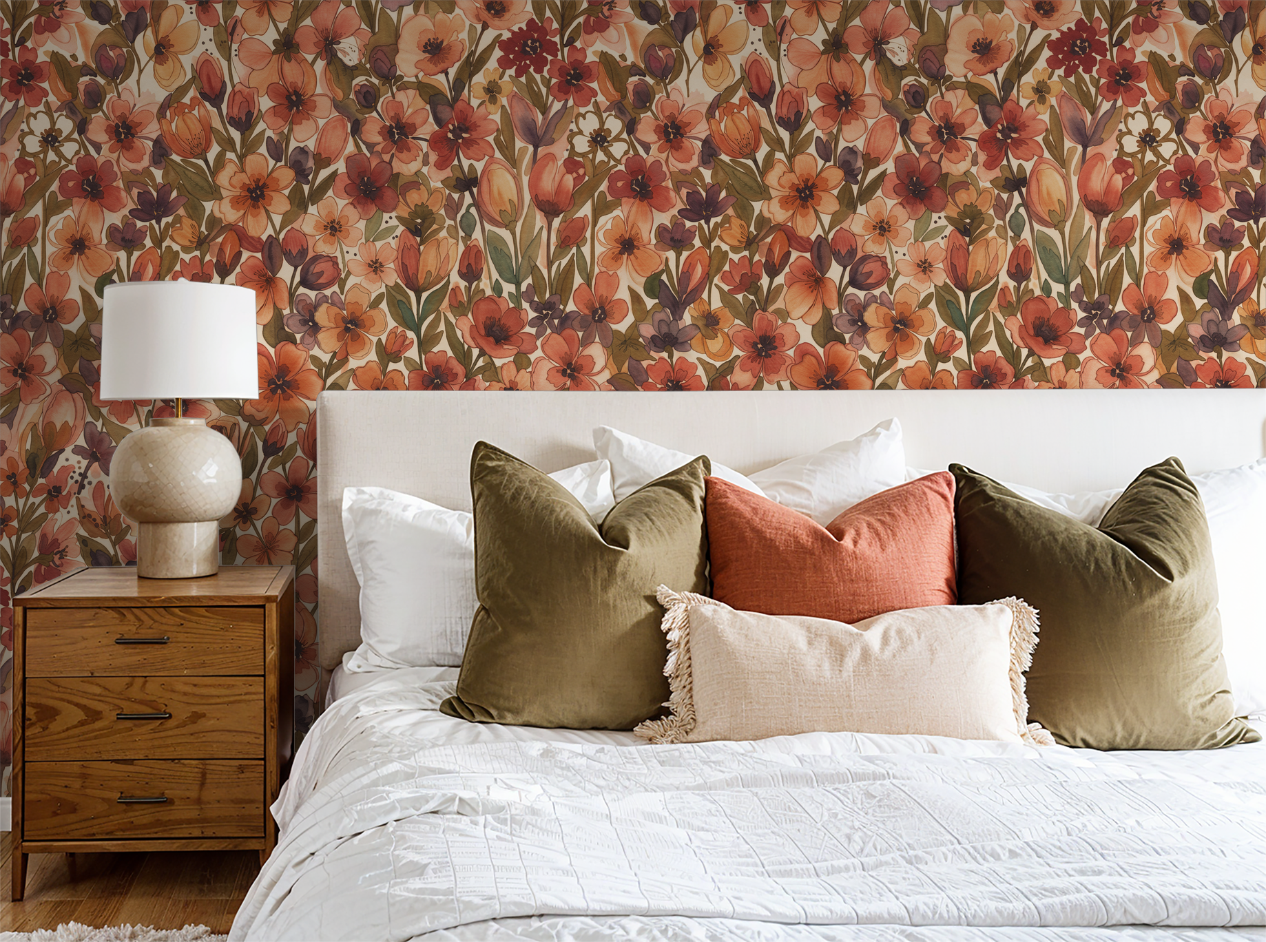 Linnea Wallpaper - LUXE Peel & Stick - Wallpaper