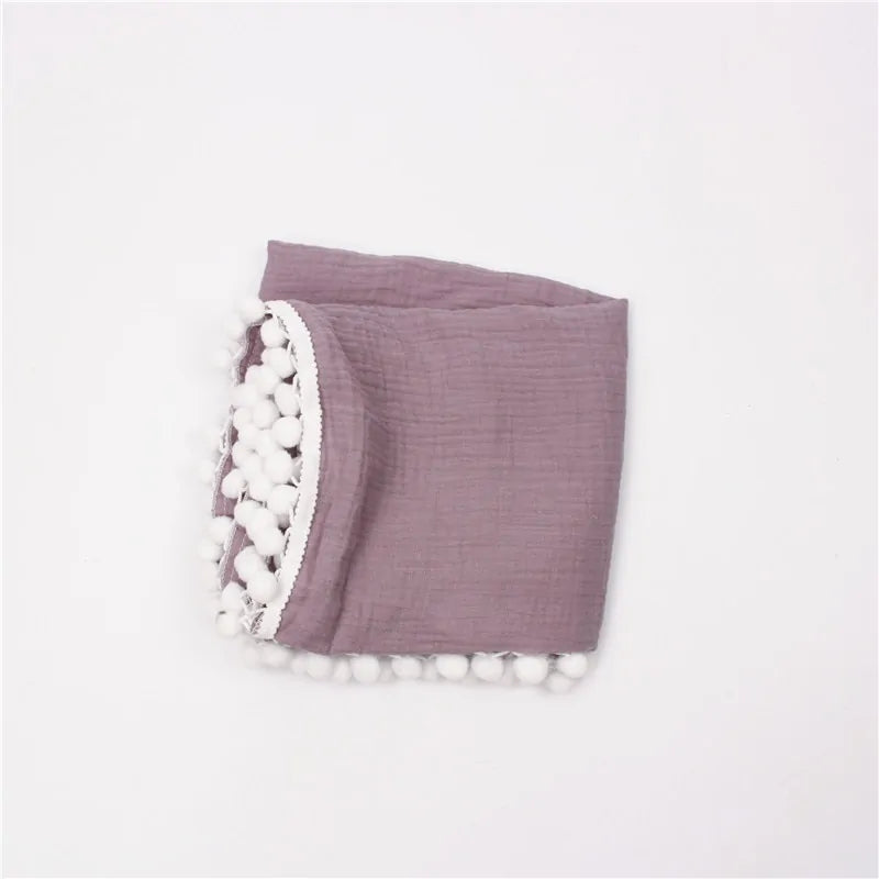 Organic Cotton Baby Tassel Blankets - Kia Day Design
