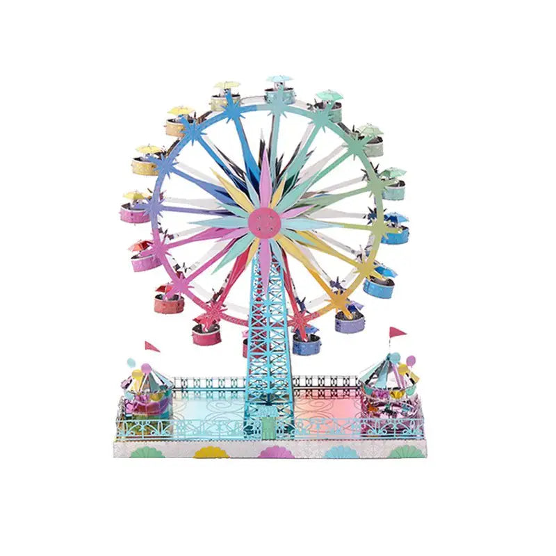 3D Metal Puzzle Model DIY Ferris Wheel Craft Gift Kia Day Design