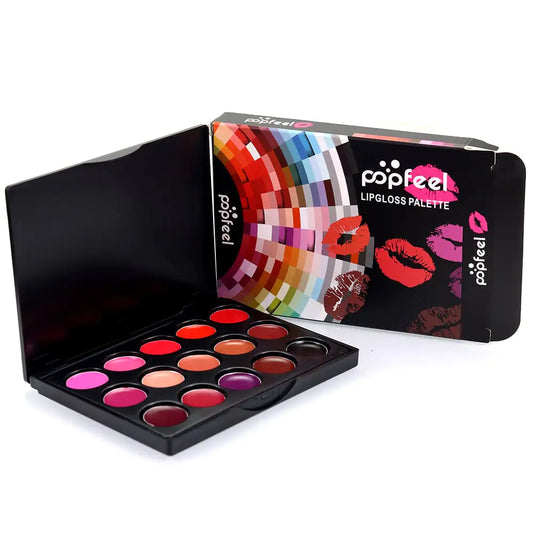 Long-Lasting Makeup Lipstick Pallet - Black - lipstick