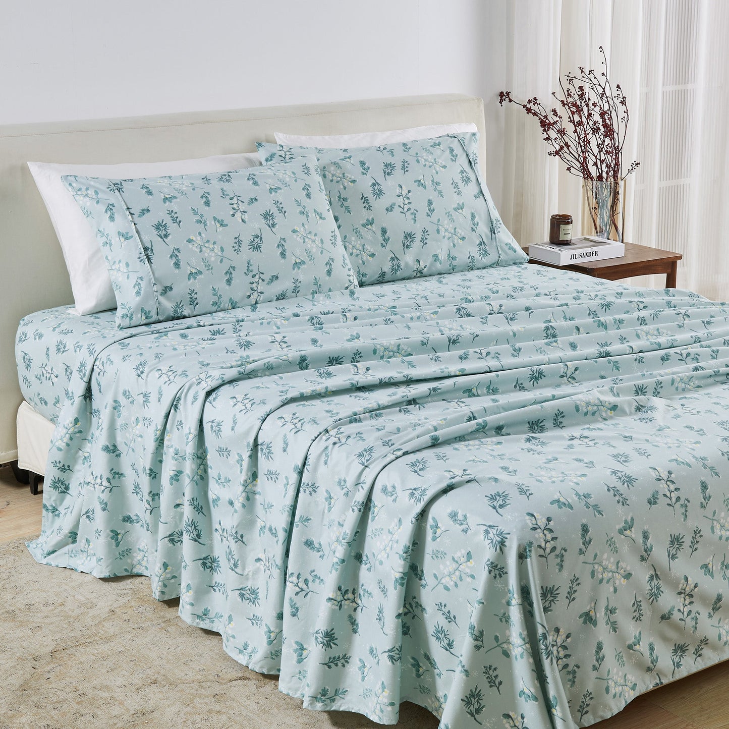 Watercolor Floral Sheet Set - Delia Collection - - Sheets