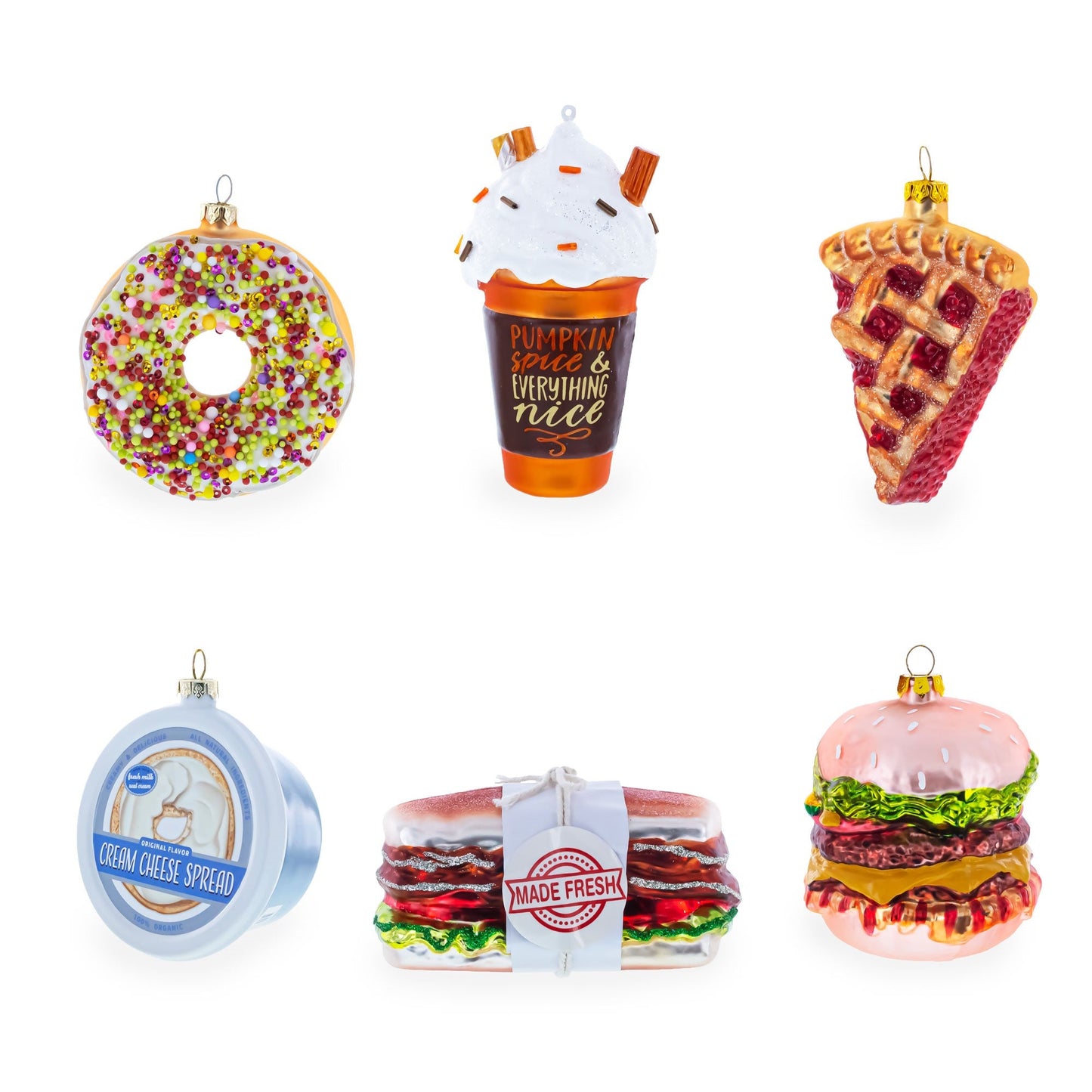 Deli Style Salami Sausage Glass Christmas Ornament- BestPysanky- {{Product type}}