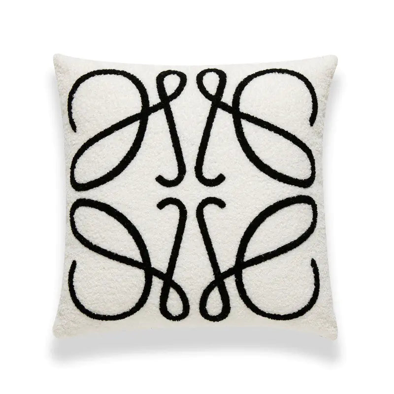 Floral Embroidered Pillow - Kia Day Design