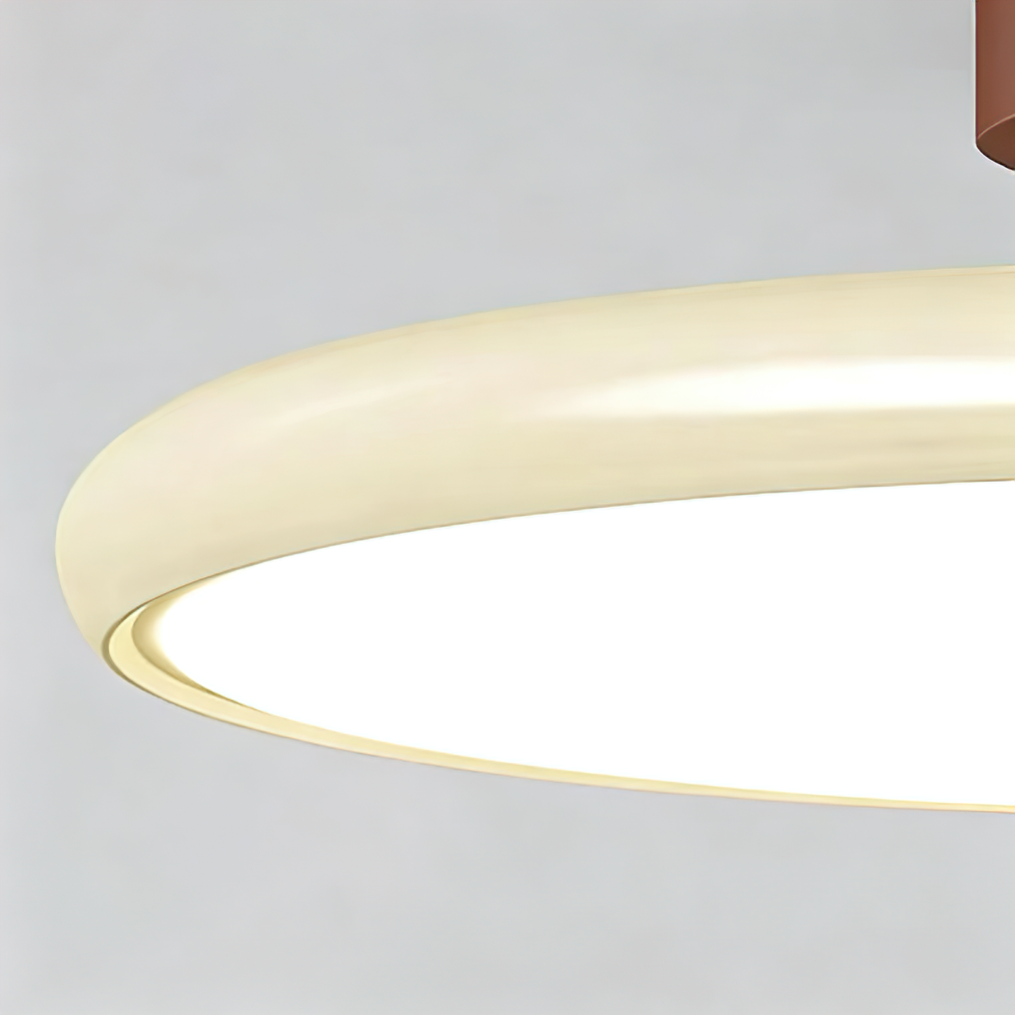 French Retro Cream Saucer Ceiling Lamp - - Ceiling Light