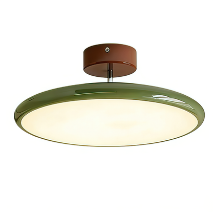 French Retro Cream Saucer Ceiling Lamp - - Ceiling Light