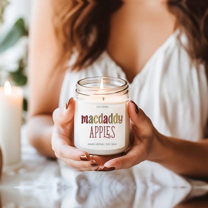 Fresh Macintosh Apple Soy Candle - - candle