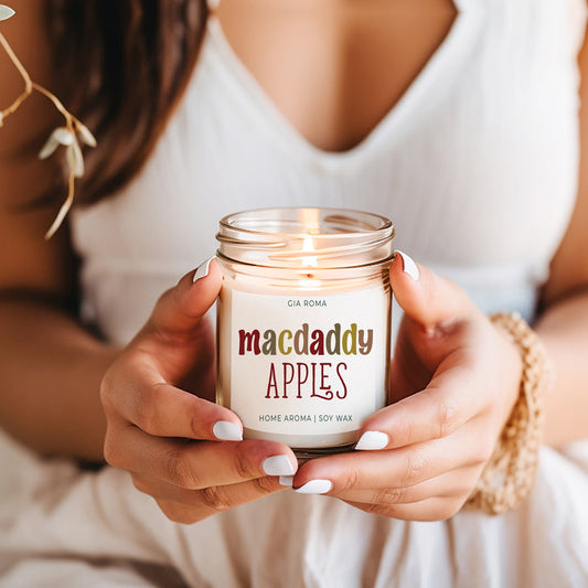 Fresh Macintosh Apple Soy Candle - - candle