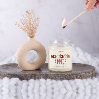 Fresh Macintosh Apple Soy Candle - - candle