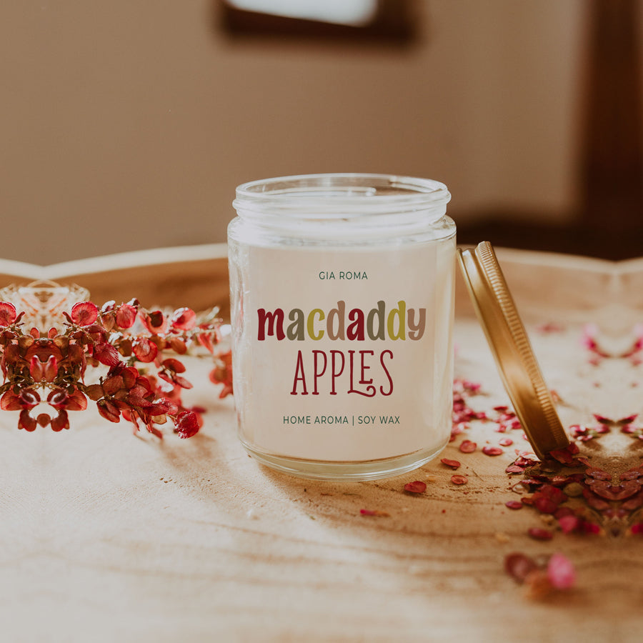 Fresh Macintosh Apple Soy Candle - - candle
