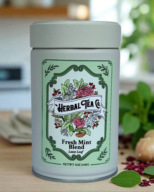 Fresh Mint Blend Herbal Tea - Tin - 45 servings - Tea