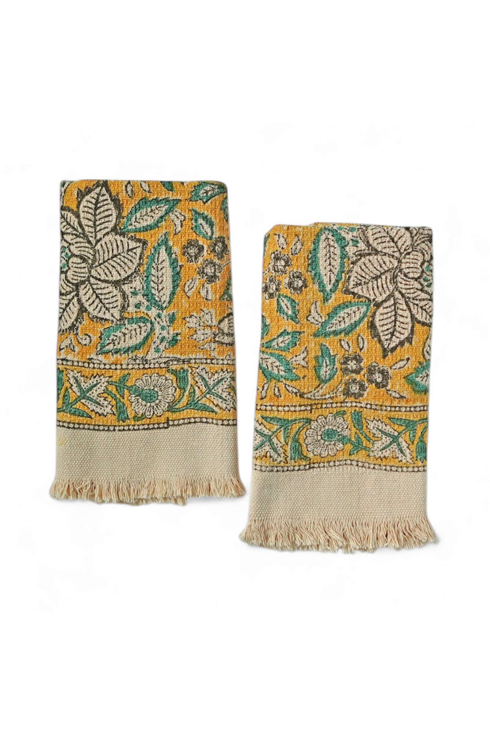 Freyja Khadi Cotton Hand Towels (set of 2) - - Towel