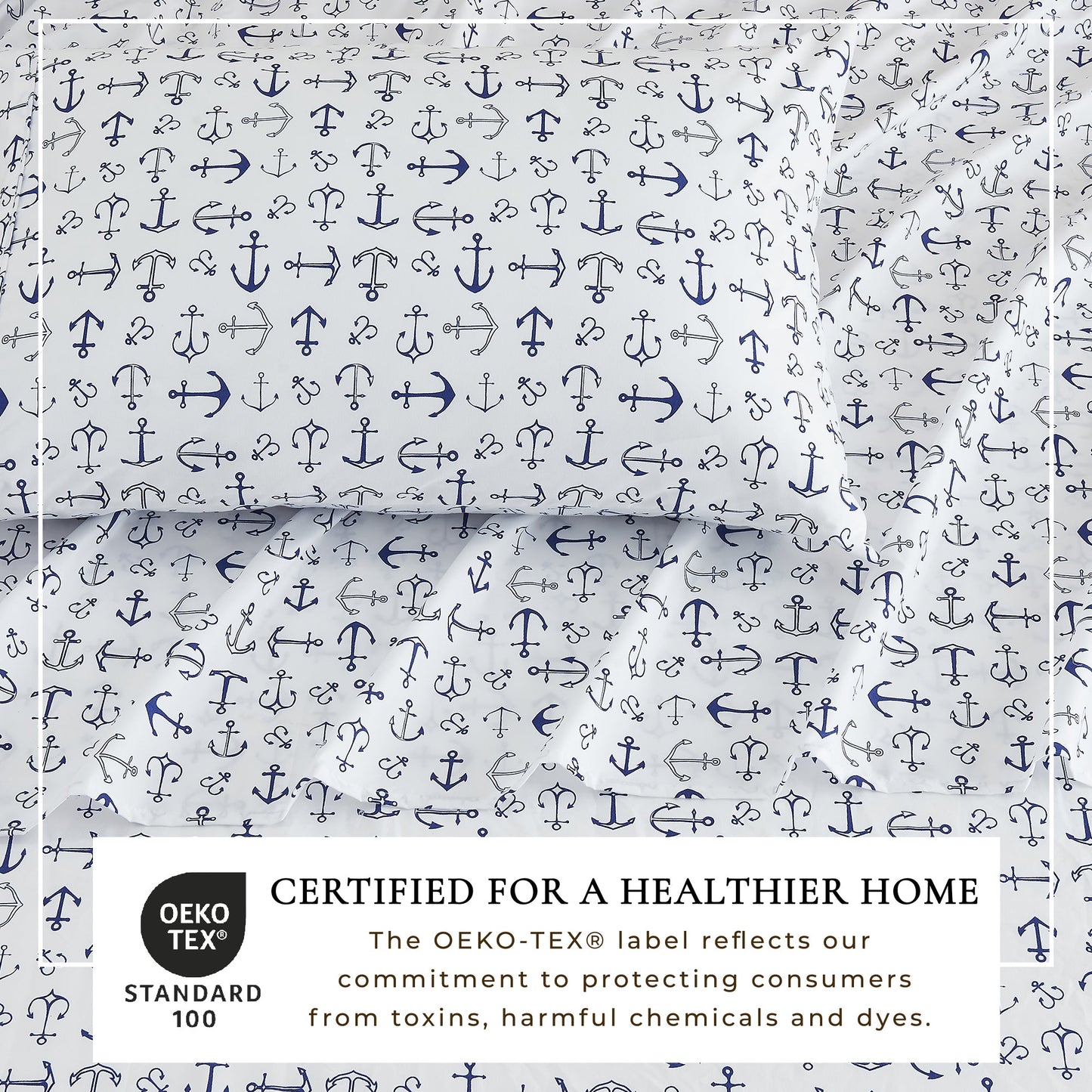 Coastal Printed Sheet Set - Newport Collection - - Bed Sheets