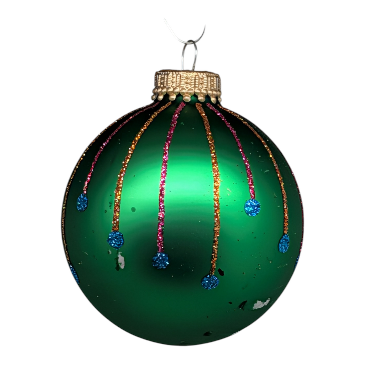 Krebs Value Glass Ornament 4 pack - Neon Drip - - Christmas >> Ornaments >> Glass