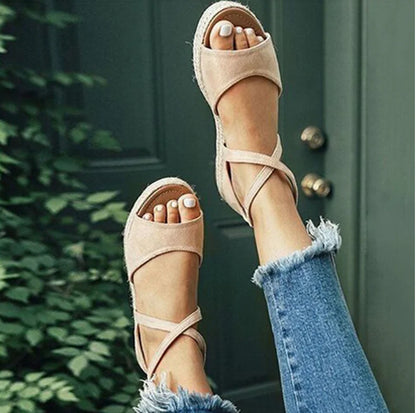 Modern BOHO Style Summer Sandals - Tan 40 - sandals