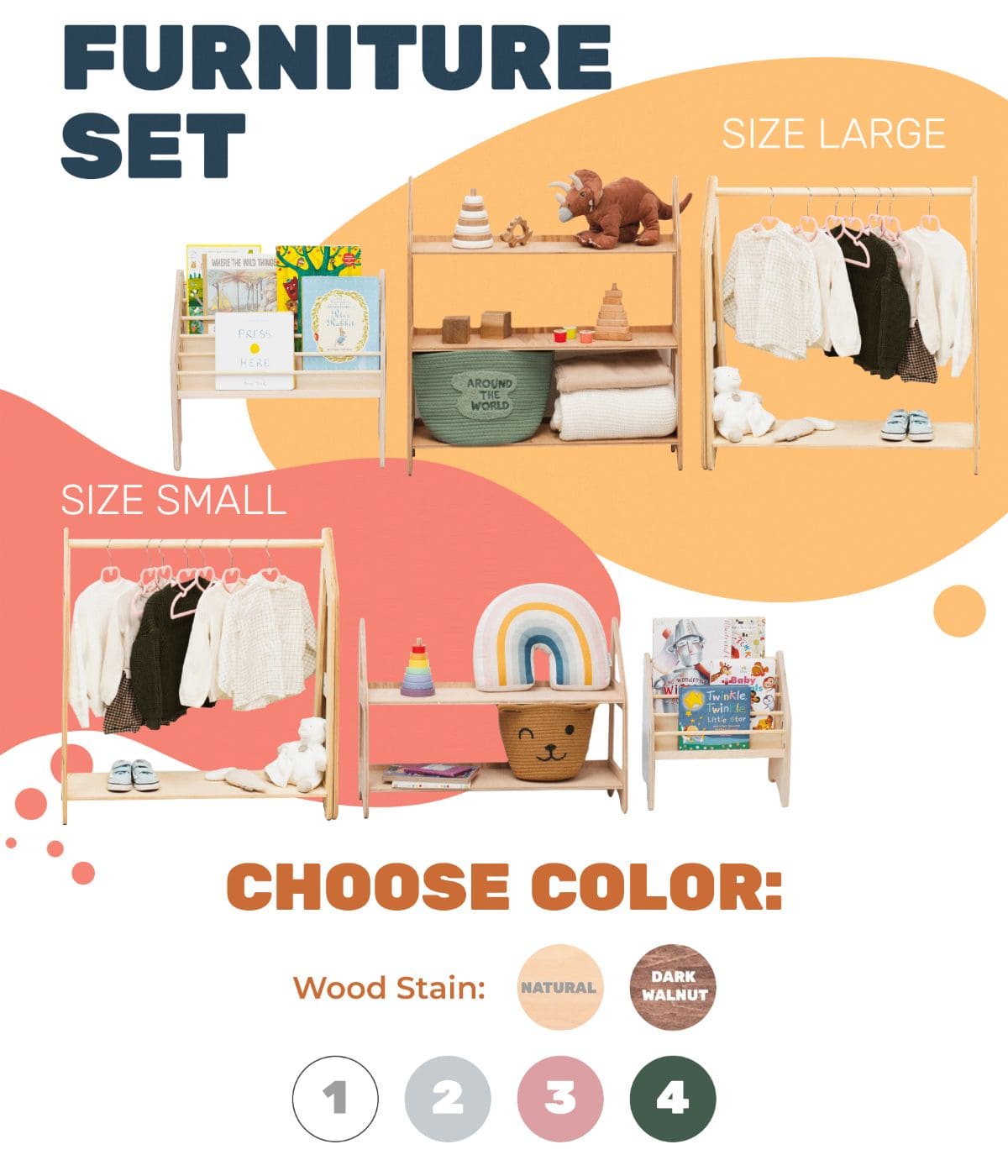 Playroom Organization Furniture- Enjoy The Wood B2B- {{Product type}}