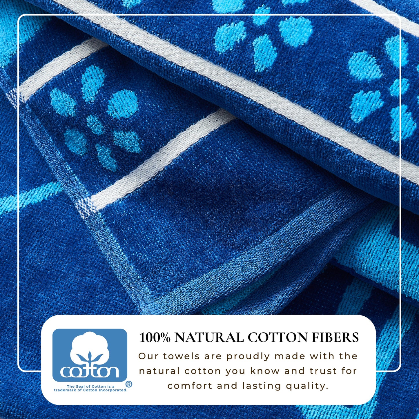 Cotton Velour Beach Towel - Maui Collection - - Beach Towels