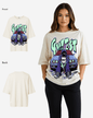 G West Womens HEIST Oversized TEE - Cream - Womens Oversizes T-Shirt