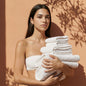 Sedona Australian Cotton Waffle Towels - White Standard Set (Set of 6 with Bath Towels) - Home - Bath