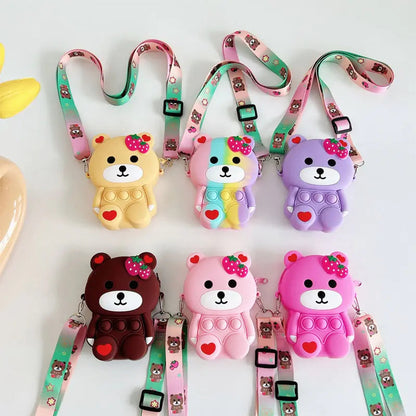 Antistress Bear Shoulder Bag Toy Kia Day Design