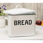 Black Rim Enamel Bread Box - - Countertop
