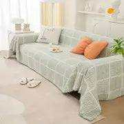 Soft Chenille Washable Cover - Green - Sofa blanket