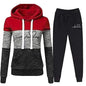 Casual Hoodie Sweat Suit Red