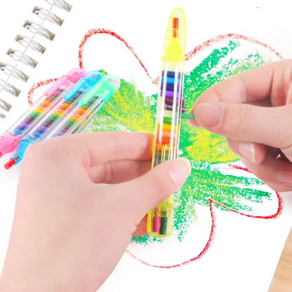 Creative Rainbow Coloring Pens - 20 Color Art Set - - crayon pen