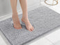 Long Chenille Non-Slip Floor Mat - Silver Grey 40X60 - rug