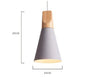 Wooden Funnel Pendant Lights - Kia Day Design
