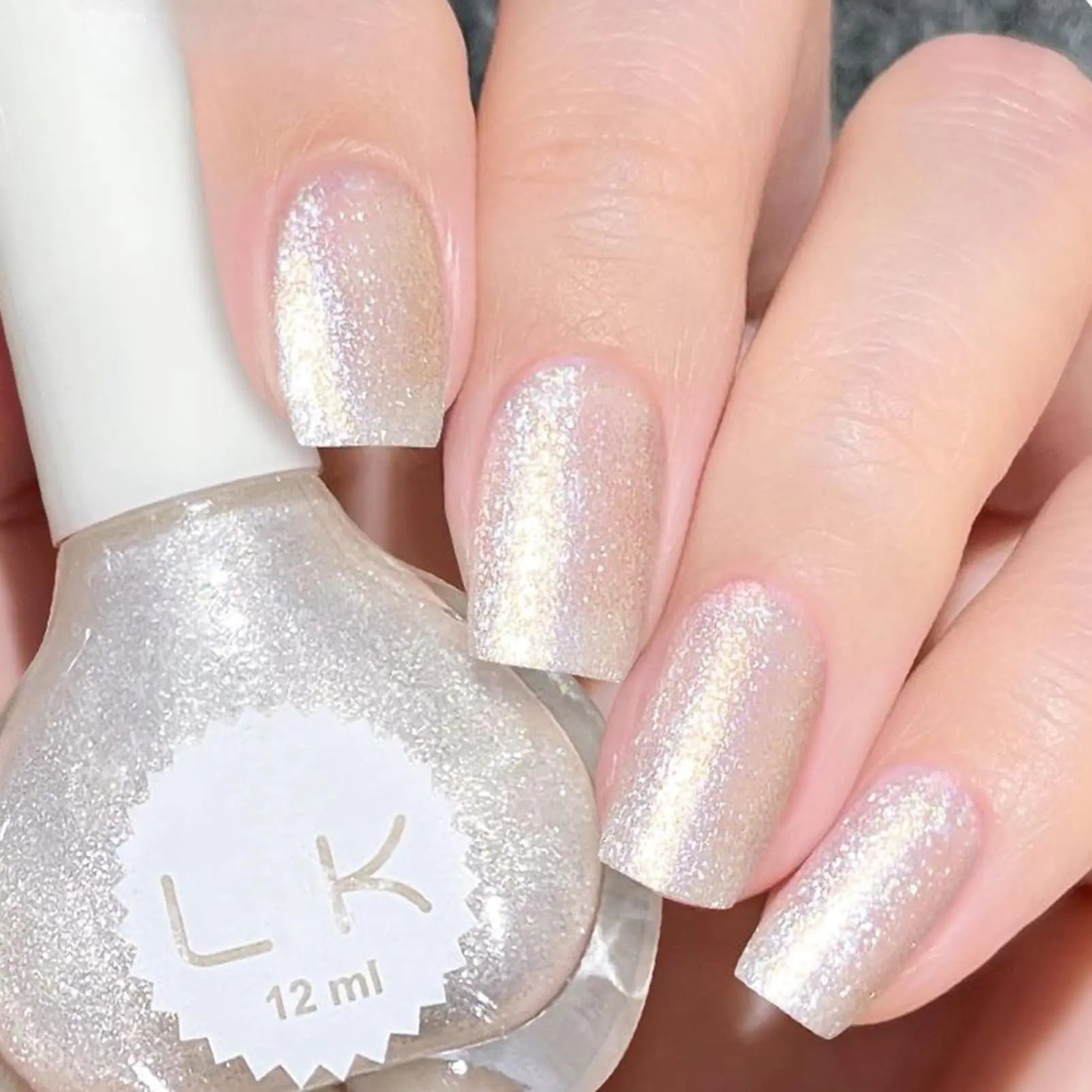 ASMAYSA Air Dry White Pearl Nail Polish - - nail polish