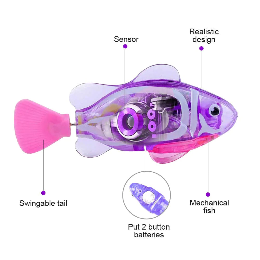 Electronic Fish Swimming Cat Toy - Kia Day Design