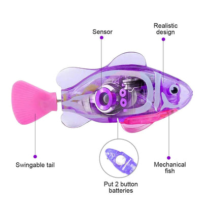 Electronic Fish Swimming Cat Toy - Kia Day Design
