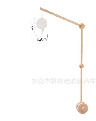 Crib Mobile Bed Bell Wooden Hanger As Shown