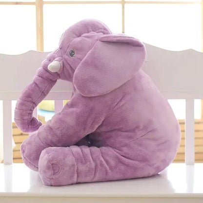 Elephant Cuddle Pillow Purple 60cm