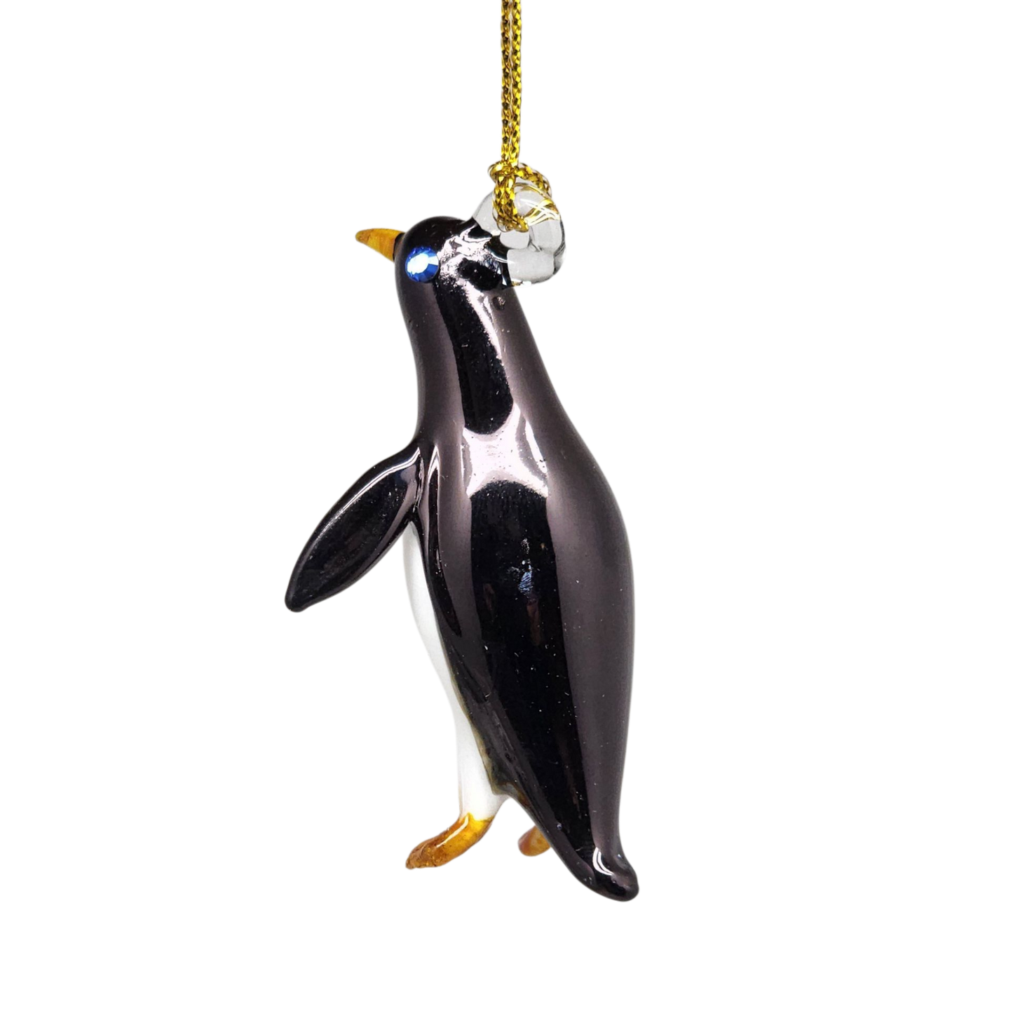 Egyptian Glass Penguin Ornament - - Christmas >> Ornaments >> Egyptian Glass