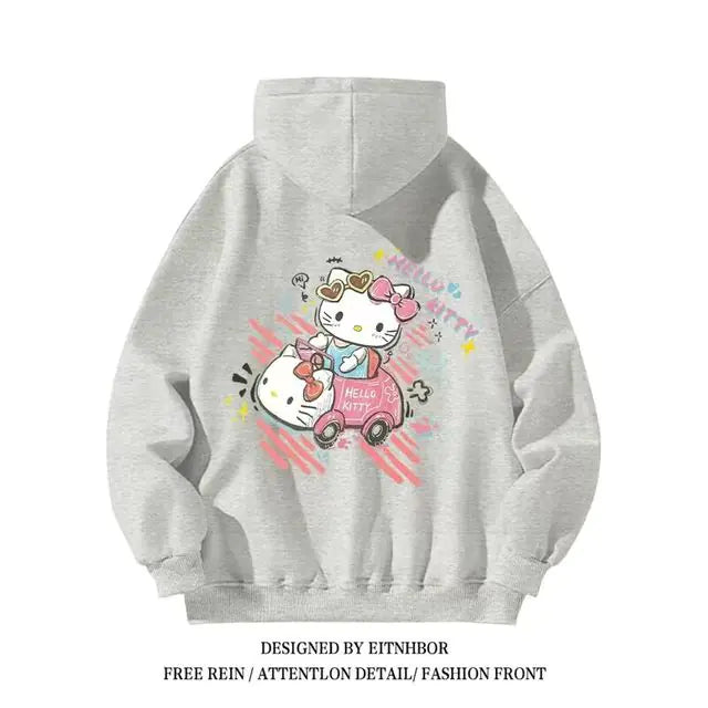 Hello Kitty Sanrio Hoodies for Boys and Girls, Y2K Style