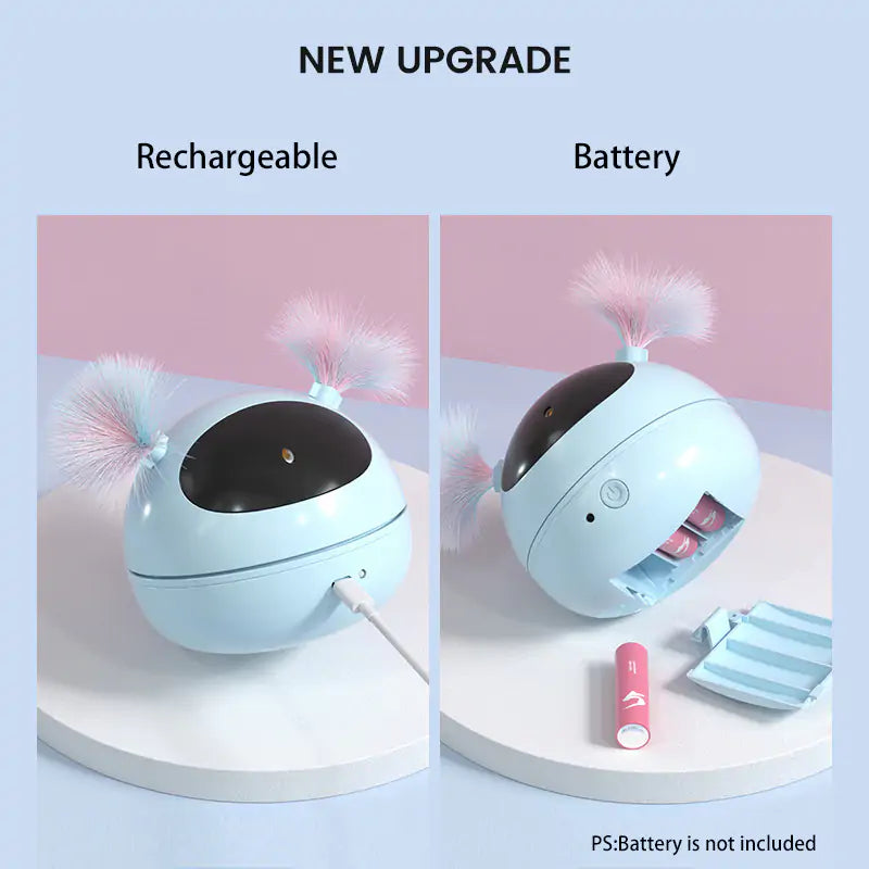 Rotating Laser Cat Feather Toy - Kia Day Design