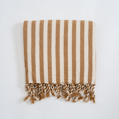 Girit Biscotto Cotton Linen Towel - - Towels