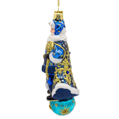 Bellissimo Glass Celestial Santa Ornament - - Christmas >> Ornaments >> Glass