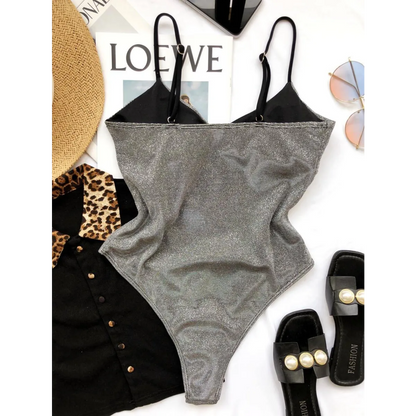Glitter One-piece Swimsuits - -