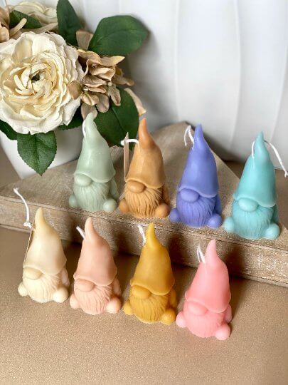 Gnome Scented Candle | Handcrafted Home Decor - Olive - candles