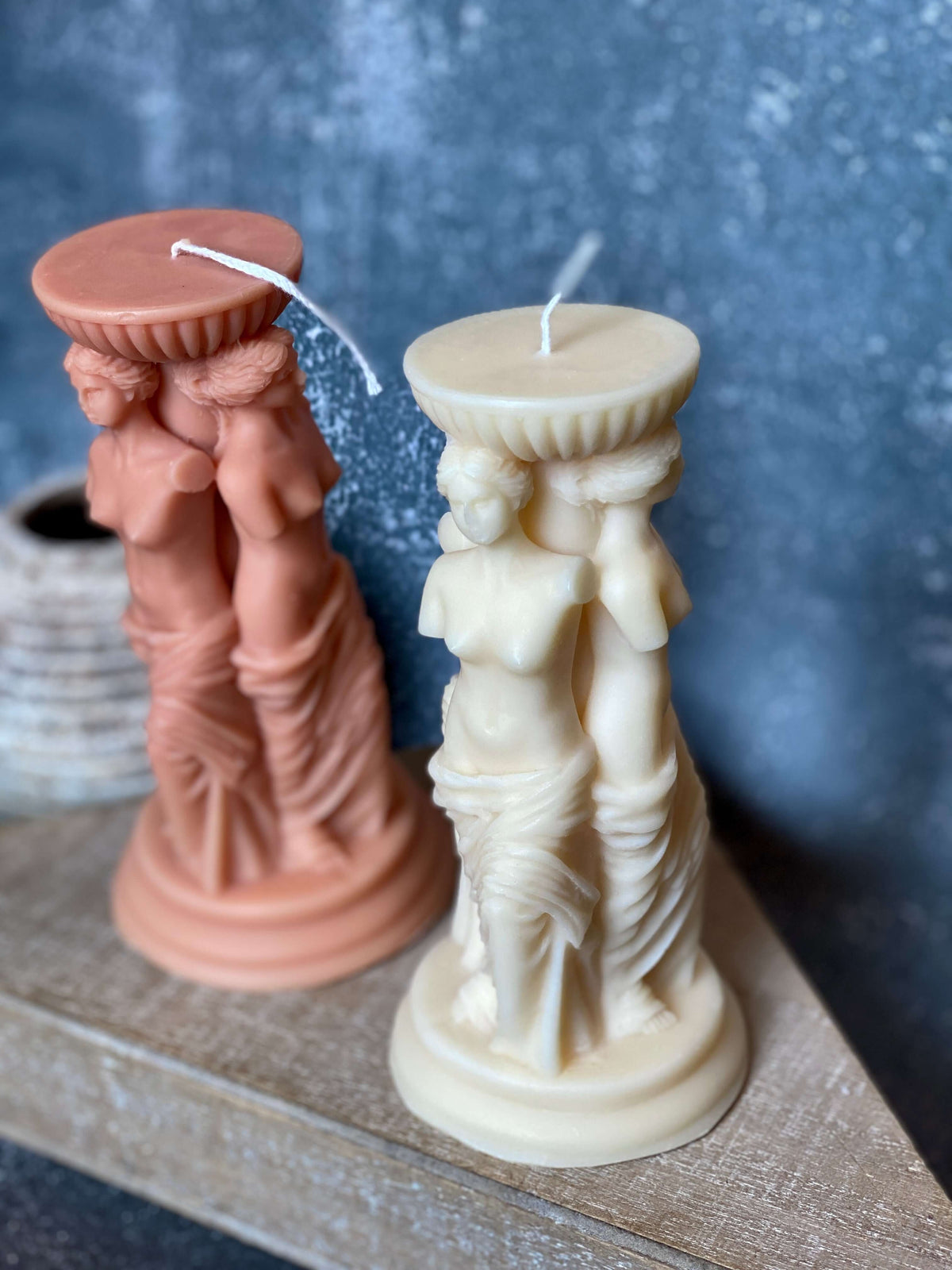 Goddess Sculpture Candle | Soy Wax Art Trio - - candles