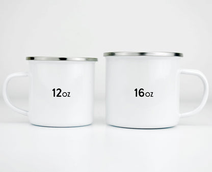 Good Vibes Retro Enamel Camp Mug - - Mug