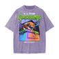 Goosebumps Monster Blood II Heavyweight Snow Washed T-Shirt - Light Purple - gymwear