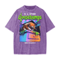 Goosebumps Monster Blood II Heavyweight Snow Washed T-Shirt - Purple - gymwear