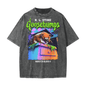 Goosebumps Monster Blood II Heavyweight Snow Washed T-Shirt - Dark Gray - gymwear