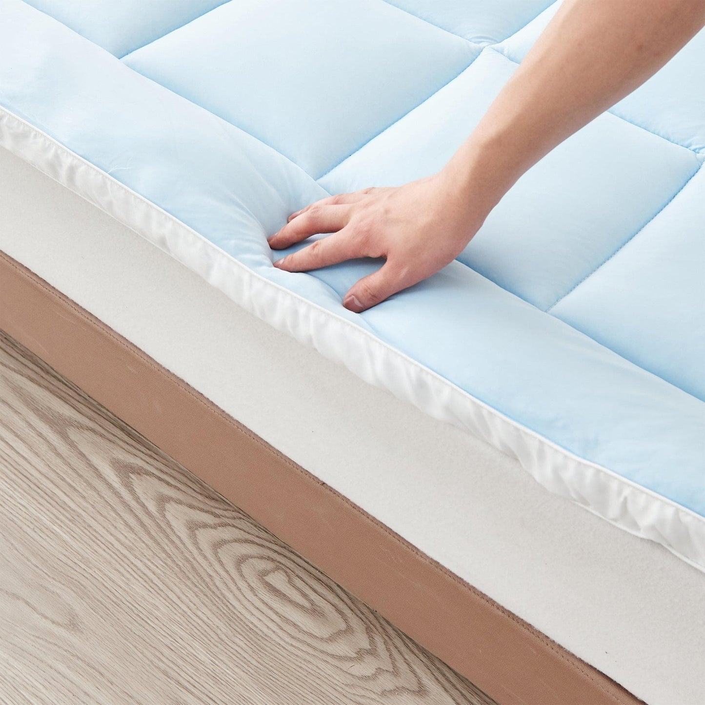 2 Inch Thick Cooling Mattress Pad - Finley Collection - -